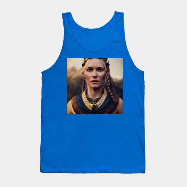 Viking Shield Maiden Tank Top by Grassroots Green